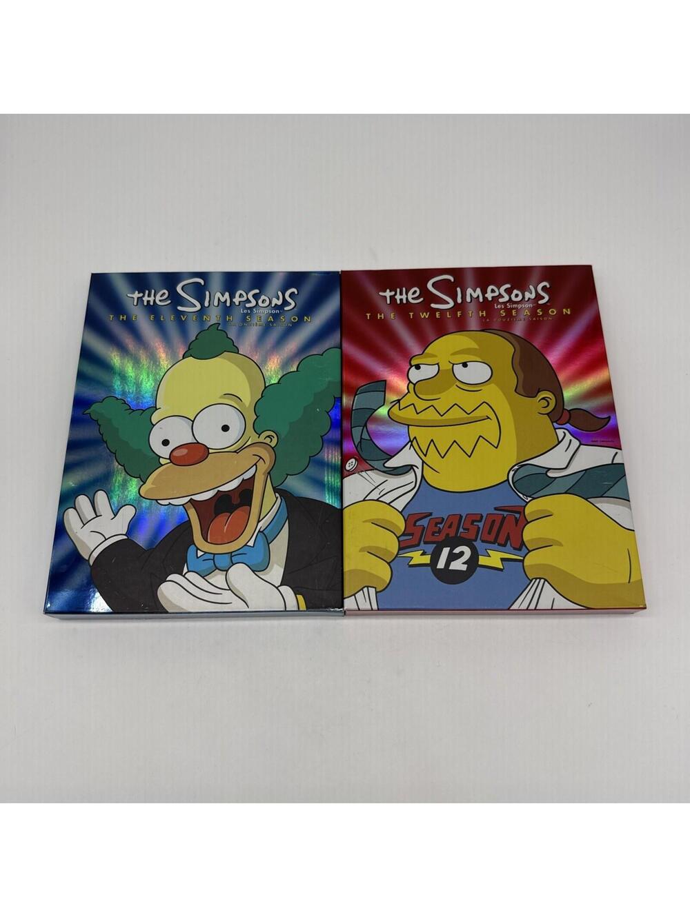 The Simpsons Complete Seasons 11 & 12 DVD Box Sets Krusty Comic Book Guy Bundle